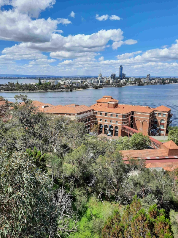 Swan Brewery viewed from Kings Park, WA